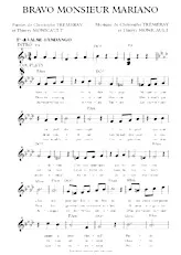 descargar la partitura para acordeón Bravo Monsieur Mariano (Valse Fandango) en formato PDF