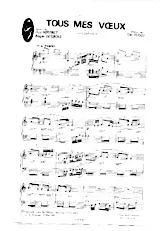 scarica la spartito per fisarmonica Tous mes voeux (Orchestration Complète) (Tango) in formato PDF
