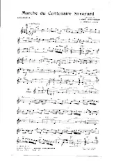 télécharger la partition d'accordéon Marche du Centenaire Savoyard (Orchestration) au format PDF
