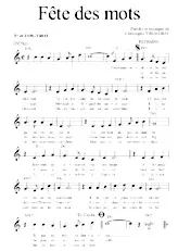 télécharger la partition d'accordéon Fête des mots (Fox Trot) au format PDF