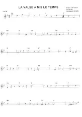 download the accordion score La valse a mis le temps in PDF format