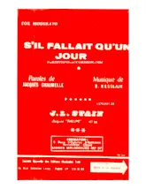 download the accordion score S'il fallait qu'un jour (Chant : Jean-Louis Stain) (Orchestration Complète) in PDF format