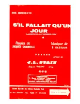 descargar la partitura para acordeón S'il fallait qu'un jour (Chant : Jean-Louis Stain) (Orchestration Complète) en formato PDF