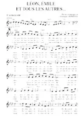 download the accordion score Léon Emile et tous les autres (Ballade) in PDF format