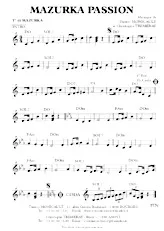 download the accordion score Mazurka Passion in PDF format