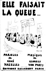 download the accordion score Elle faisait la queue (Valse Musette Chantée) in PDF format