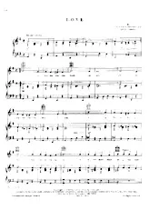 télécharger la partition d'accordéon L O V E (Chant : Nat King Cole) (Fox Swing) au format PDF