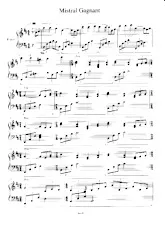 descargar la partitura para acordeón Mistral Gagnant (Piano) en formato PDF