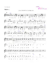 download the accordion score Les chemins de ma vie (Relevé) in PDF format