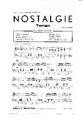 descargar la partitura para acordeón Nostalgie (Orchestration) (Tango) en formato PDF