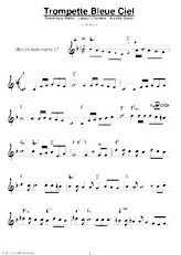 download the accordion score Trompette Bleue Ciel in PDF format