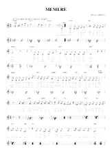 télécharger la partition d'accordéon Mémère (Chant : Michel Simon) (Relevé) au format PDF