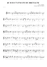 download the accordion score Je suis un enfant de Bretagne in PDF format