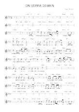 descargar la partitura para acordeón On verra demain (Relevé) en formato PDF