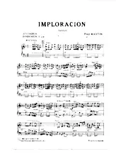 télécharger la partition d'accordéon Imploracion (Tango Typique) au format PDF