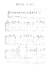 scarica la spartito per fisarmonica Love is All (Toutes les mêmes) (Swing Fox) in formato PDF