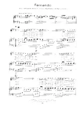 télécharger la partition d'accordéon Fernando (Chant : Abba) au format PDF