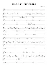 download the accordion score Femme d'aujourd'hui (Relevé) in PDF format