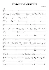 descargar la partitura para acordeón Femme d'aujourd'hui (Relevé) en formato PDF