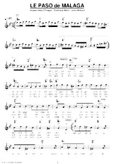 scarica la spartito per fisarmonica Le paso de Malaga (Paso Doble Chanté) in formato PDF