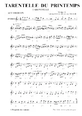 descargar la partitura para acordeón Tarentelle du printemps en formato PDF