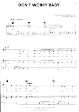 télécharger la partition d'accordéon Don't worry baby (Interprète : Billy Joel) (Medium Rock) au format PDF