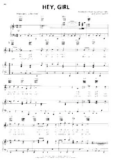 scarica la spartito per fisarmonica Hey girl (Interprète : Billy Joel) (Ballade) in formato PDF