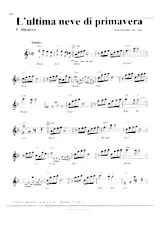 descargar la partitura para acordeón L'ultima neve di primavera en formato PDF