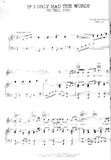 scarica la spartito per fisarmonica If I only had the words (To tell you) (Ballade) in formato PDF