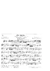 descargar la partitura para acordeón Je sais (Tango ou Boléro) en formato PDF