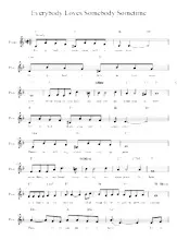 descargar la partitura para acordeón Everybody loves somebody sometime (Chant : Dean Martin) (Relevé) en formato PDF