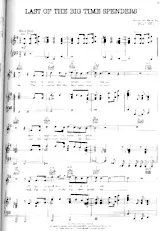télécharger la partition d'accordéon Last of the Big Time Spenders (Ballade) au format PDF
