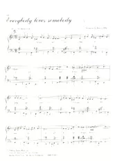 descargar la partitura para acordeón Everybody loves somebody en formato PDF