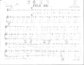 scarica la spartito per fisarmonica Fils de (Valse) in formato PDF