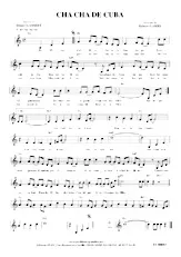 descargar la partitura para acordeón Cha Cha de Cuba en formato PDF