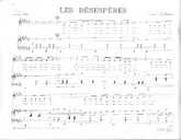 télécharger la partition d'accordéon Les désespérés (Valse) au format PDF