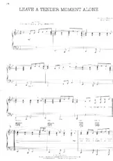 scarica la spartito per fisarmonica Leave a tender moment alone (Ballade) in formato PDF