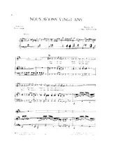 download the accordion score Nous avions vingt ans in PDF format