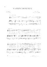 télécharger la partition d'accordéon Y a rien d'aussi beau (Calypso) au format PDF
