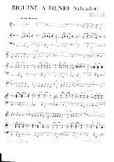 descargar la partitura para acordeón Biguine à Henri (Salvador) en formato PDF