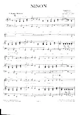 télécharger la partition d'accordéon Ninon (Arrangement : Gérard La Viny) (Biguine) au format PDF