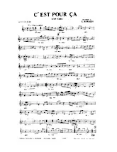 scarica la spartito per fisarmonica C'est pour ça (Step Marche) in formato PDF