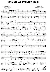 scarica la spartito per fisarmonica Comme au premier jour (Boléro Chanté) in formato PDF