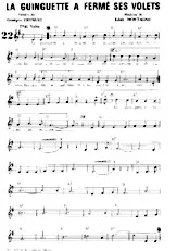 download the accordion score La guinguette a fermé ses volets (Valse) in PDF format