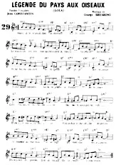 scarica la spartito per fisarmonica Légende du pays aux oiseaux (Lola) (Interprète : Jacqueline François) (Slow Fox) in formato PDF