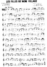 scarica la spartito per fisarmonica Les filles de mon village (De boerinnekensdans) (Marche) (Scottish) in formato PDF