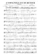 télécharger la partition d'accordéon L'Espagnole est de retour (Suite de : Une Espagnole à Saint Flour de Jean Ségurel) (Fandango) au format PDF