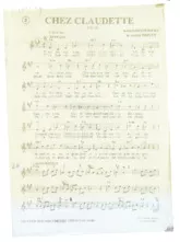 scarica la spartito per fisarmonica Chez Claudette (Valse) in formato PDF
