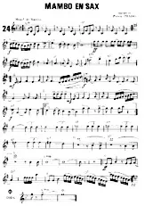 descargar la partitura para acordeón Mambo en sax en formato PDF