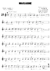 scarica la spartito per fisarmonica Marianne (Interprète : Terry Gilkyson & The Easy Riders) (Calypso) in formato PDF